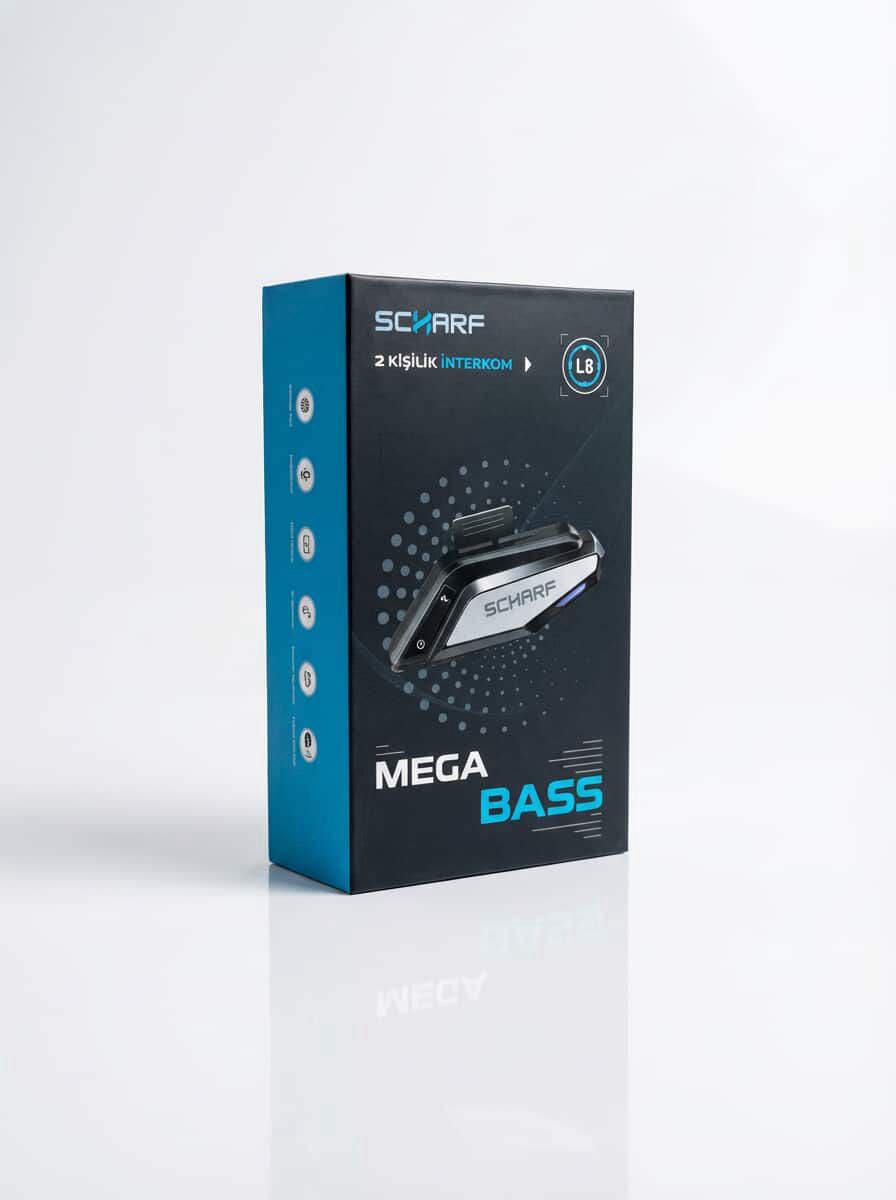 Scharf L8 PRO Mega Bass 2. Nesil Motosiklet İnterkom Sistemi - Bluetooth 5.4