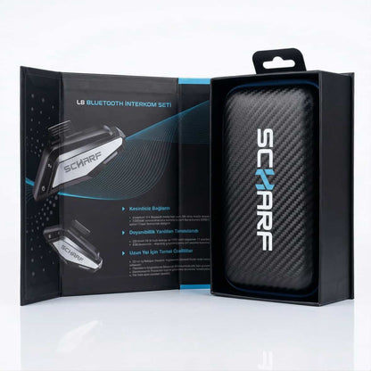 Scharf, Scharf L8 PRO, İnterkom, Motosiklet İnterkom, Kask İçi Kulaklık, Bluetooth 5.4, Mega Bass, Motosiklet Aksesuar, Kask Ekipman, Scharf 2. Nesil, CaylakStore, Bursa İnterkom